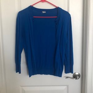 J Crew blue cardigan
